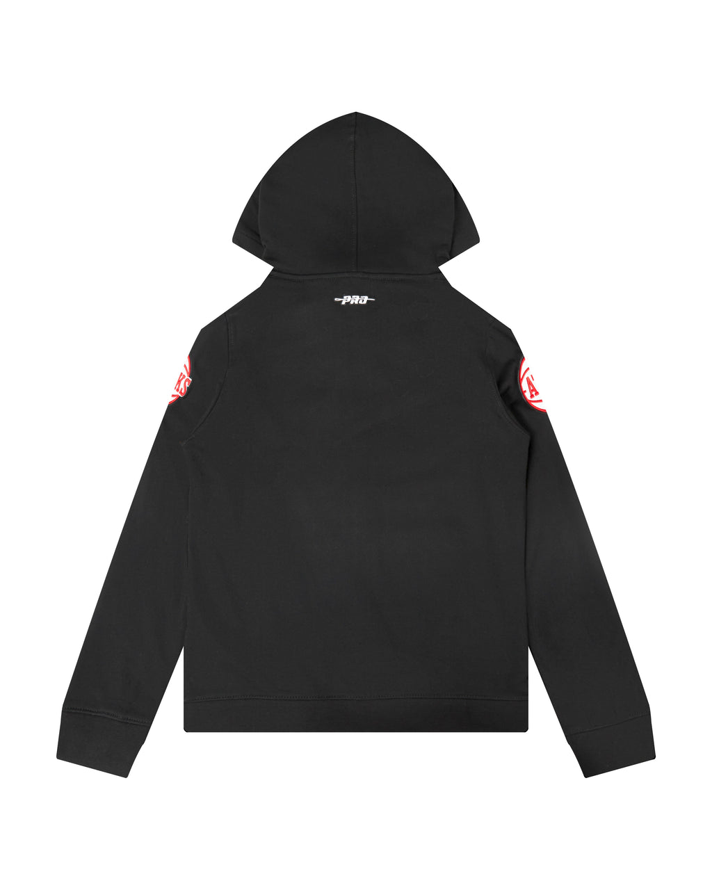 NBA ATLANTA HAWKS CLASSIC BIG BOY'S FLEECE FULL ZIP PULLOVER HOODIE (BLACK)