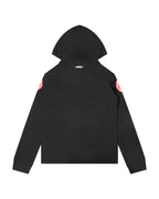 NBA ATLANTA HAWKS CLASSIC BIG BOY'S FLEECE FULL ZIP PULLOVER HOODIE (BLACK)