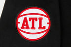 NBA ATLANTA HAWKS CLASSIC BIG BOY'S FLEECE FULL ZIP PULLOVER HOODIE (BLACK)