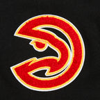 NBA ATLANTA HAWKS CLASSIC BIG BOY'S FLEECE FULL ZIP PULLOVER HOODIE (BLACK)