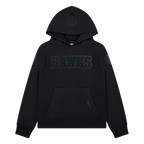 NBA ATLANTA HAWKS TRIPLE BLACK CHANDAIL À CAPUCHON EN MOLLETON POUR GARÇON JUNIOR (NOIR)