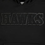 NBA ATLANTA HAWKS TRIPLE BLACK CHANDAIL À CAPUCHON EN MOLLETON POUR GARÇON JUNIOR (NOIR)