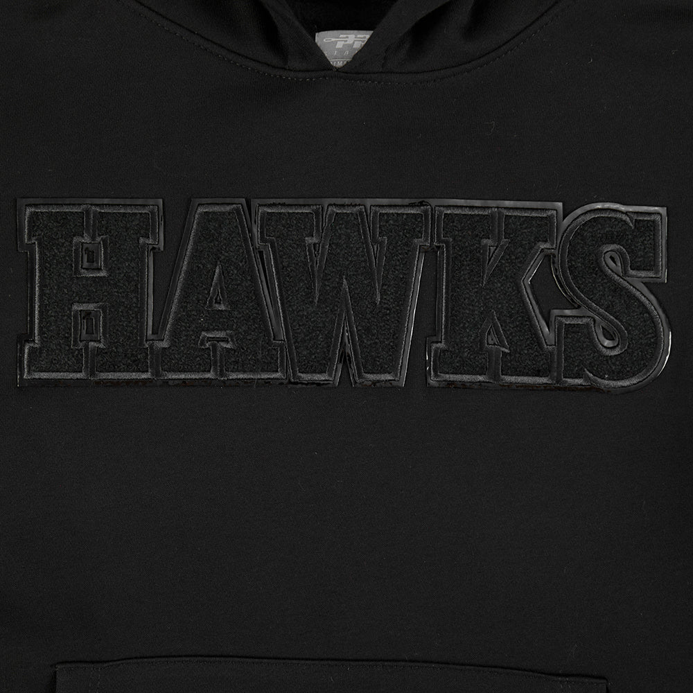 NBA ATLANTA HAWKS TRIPLE BLACK CHANDAIL À CAPUCHON EN MOLLETON POUR GARÇON JUNIOR (NOIR)