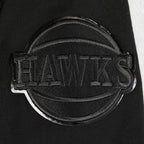 NBA ATLANTA HAWKS TRIPLE BLACK CHANDAIL À CAPUCHON EN MOLLETON POUR GARÇON JUNIOR (NOIR)