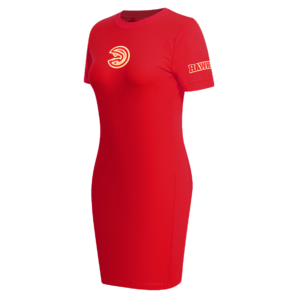 NBA ATLANTA HAWKS CLASSIC WOMEN'S BODYCON DRESS (RED)