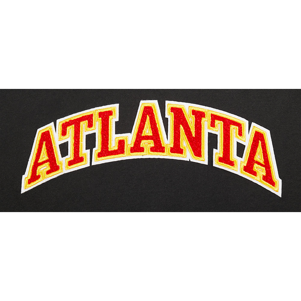 NBA ATLANTA HAWKS CLASSIC BIG GIRL'S SHORT SLEEVE BOXY TEE (BLACK)