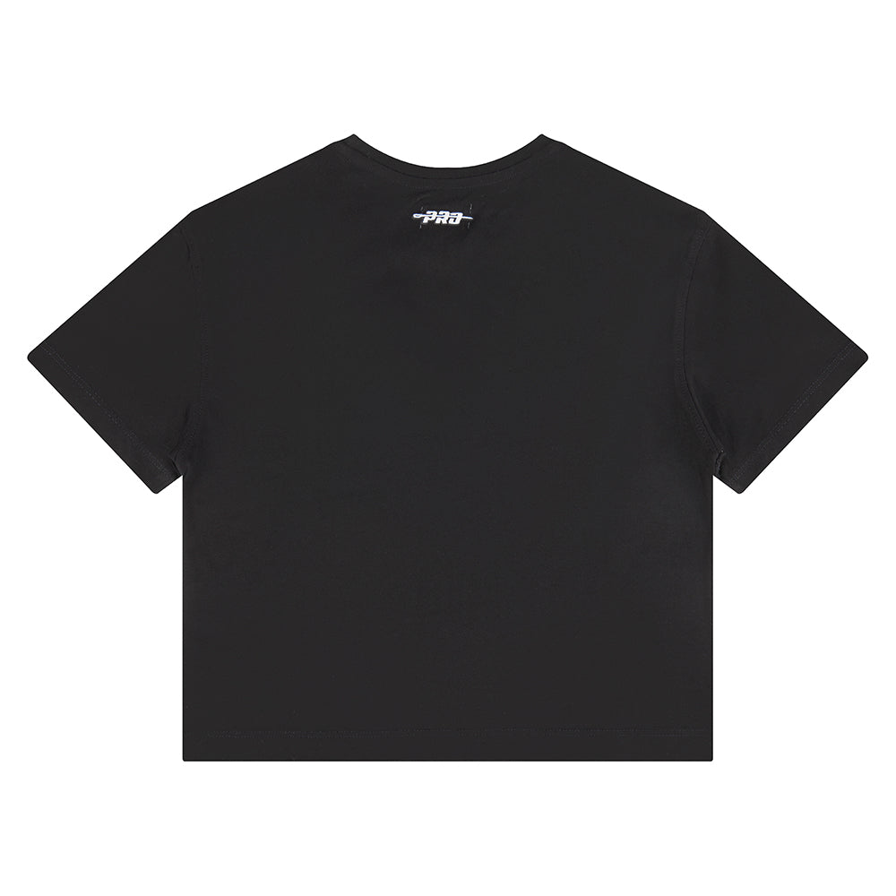 NBA ATLANTA HAWKS RETRO CLASSIC BIG GIRLS SHORT SLEEVE BOXY TEE (BLACK)