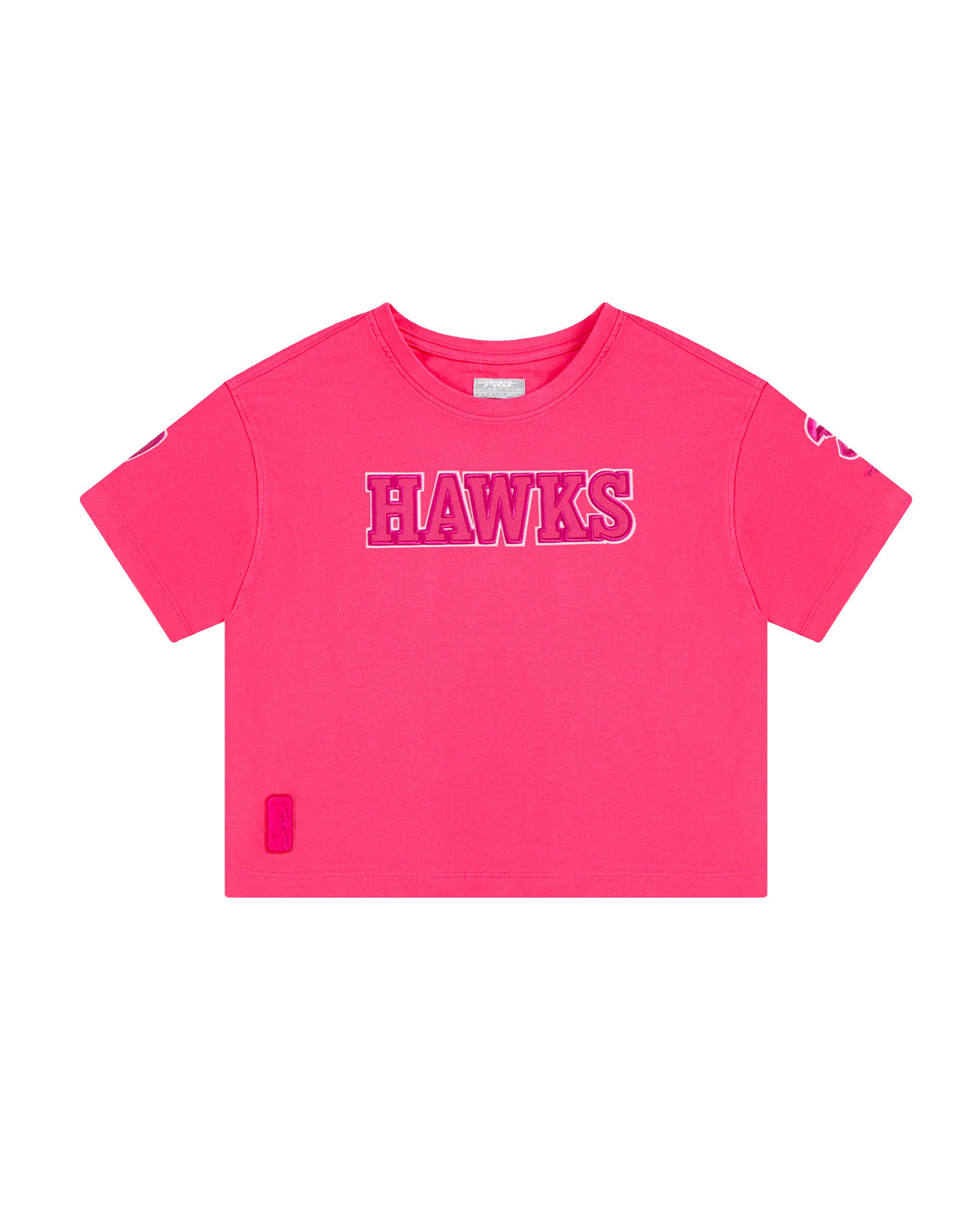 NBA ATLANTA HAWKS T-SHIRT TRIPLE ROSE À MANCHES COURTES ET À COUPE CARRÉE POUR FILLE JUNIOR (VIOLET BETTERAVE)