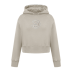 NBA ATLANTA HAWKS NEUTRAL BIG GIRL'S FLC PO HOODIE (TAUPE)