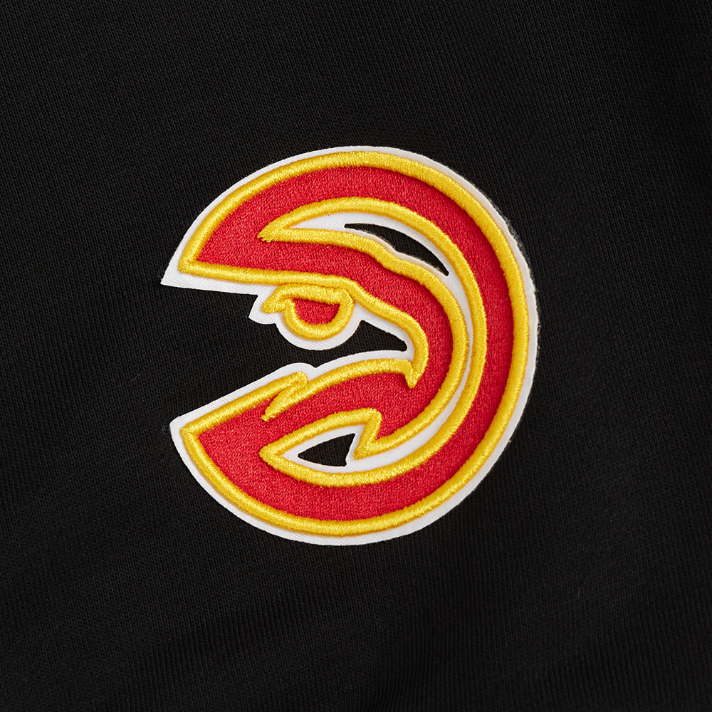 NBA ATLANTA HAWKS WINGSPAN WOMEN'S FLEECE CREWNECK (BLACK)