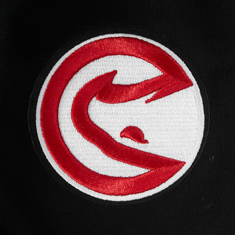 NBA ATLANTA HAWKS WINGSPAN WOMEN'S FLEECE CREWNECK (BLACK)