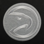 NBA ATLANTA HAWKS REVERSE FRENCH TERRY CHANDAIL À CAPUCHON À GLISSIÈRE PLEINE LONGUEUR EN MOLLETON À BLOCS DE COULEUR POUR FEMME (NOIR/GRIS/COQUILLE D'ŒUF)