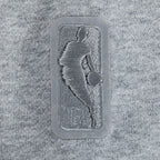 NBA ATLANTA HAWKS REVERSE FRENCH TERRY CHANDAIL À CAPUCHON À GLISSIÈRE PLEINE LONGUEUR EN MOLLETON À BLOCS DE COULEUR POUR FEMME (NOIR/GRIS/COQUILLE D'ŒUF)