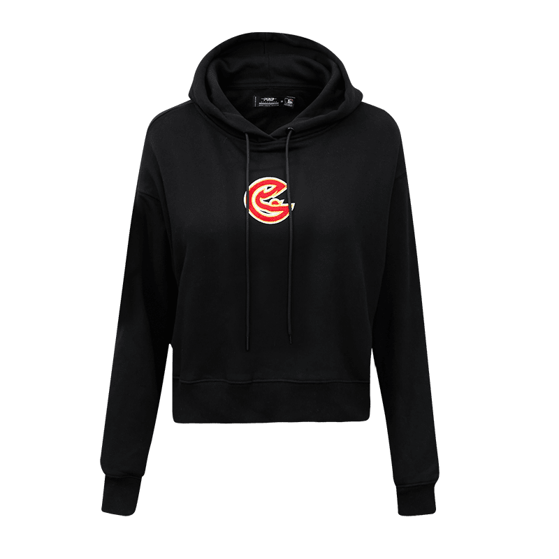 NBA ATLANTA HAWKS CLASSIC CHANDAIL À CAPUCHON COURT POUR FEMME (NOIR)