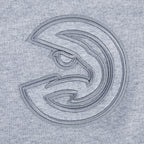 NBA ATLANTA HAWKS NEUTRAL CHANDAIL À COL ROND EN MOLLETON POUR FEMME (GRIS CHINÉ FONCÉ)