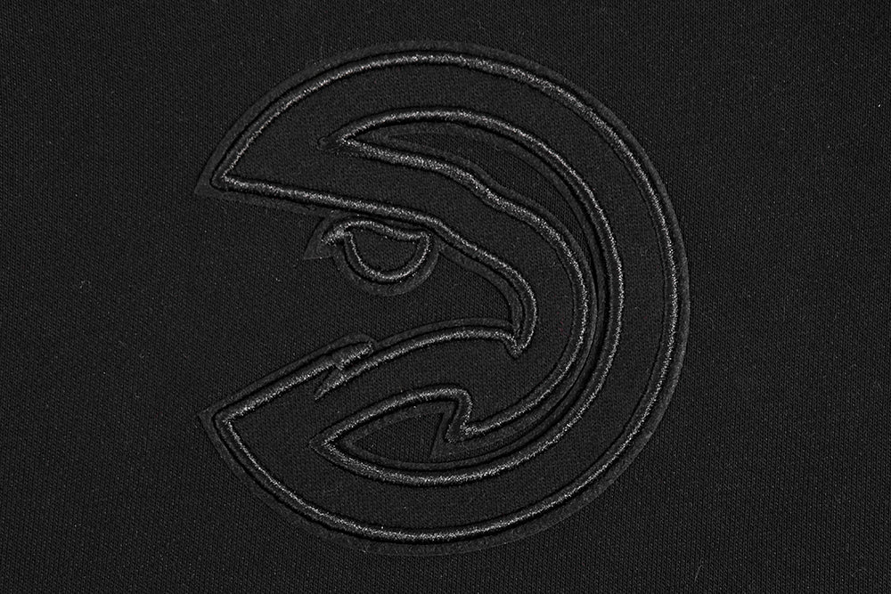 NBA ATLANTA HAWKS NEUTRAL CHANDAIL À CAPUCHON COURT POUR FEMME (NOIR)