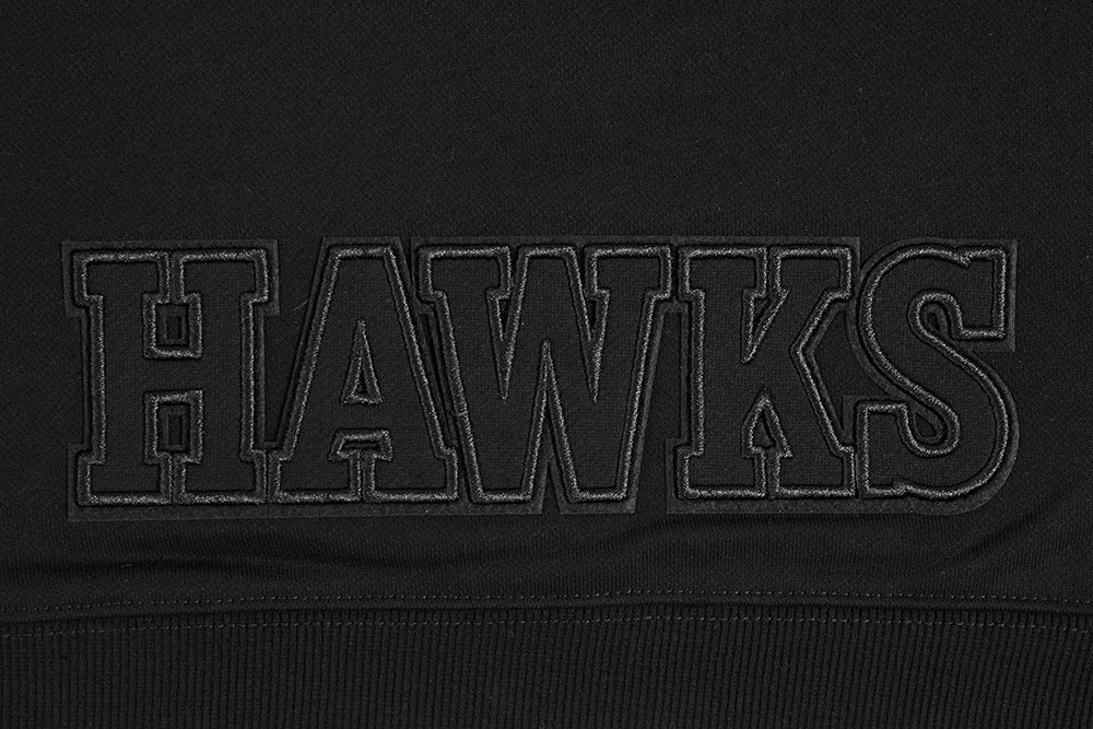 NBA ATLANTA HAWKS NEUTRAL CHANDAIL À CAPUCHON COURT POUR FEMME (NOIR)