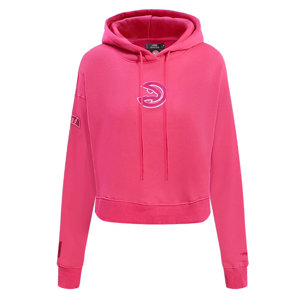 NBA ATLANTA HAWKS CHANDAIL À CAPUCHON TRIPLE ROSE COURT EN MOLLETON POUR FEMME (VIOLET BETTERAVE)