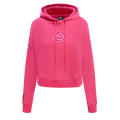 NBA ATLANTA HAWKS CHANDAIL À CAPUCHON TRIPLE ROSE COURT EN MOLLETON POUR FEMME (VIOLET BETTERAVE)