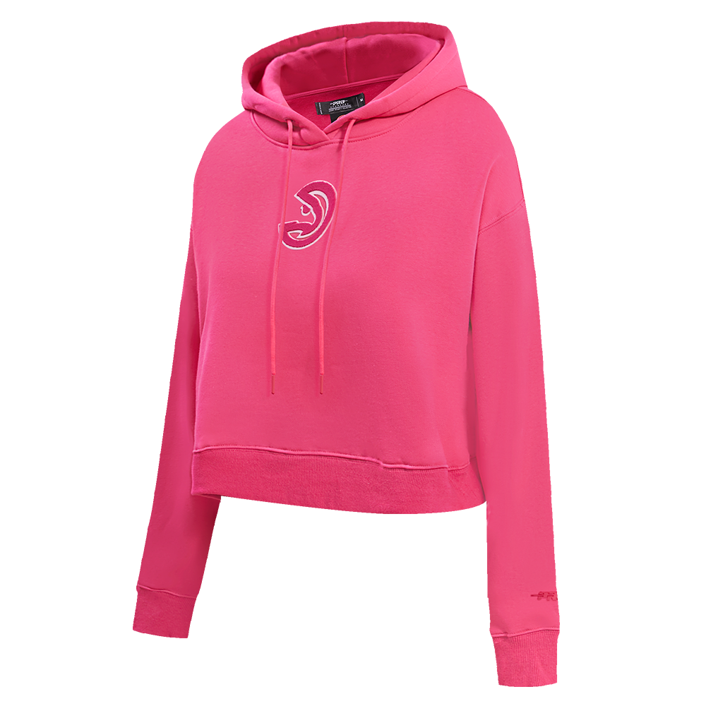 NBA ATLANTA HAWKS CHANDAIL À CAPUCHON TRIPLE ROSE COURT EN MOLLETON POUR FEMME (VIOLET BETTERAVE)
