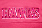 NBA ATLANTA HAWKS CHANDAIL À CAPUCHON TRIPLE ROSE COURT EN MOLLETON POUR FEMME (VIOLET BETTERAVE)