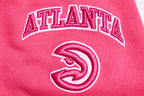 NBA ATLANTA HAWKS CHANDAIL À CAPUCHON TRIPLE ROSE COURT EN MOLLETON POUR FEMME (VIOLET BETTERAVE)
