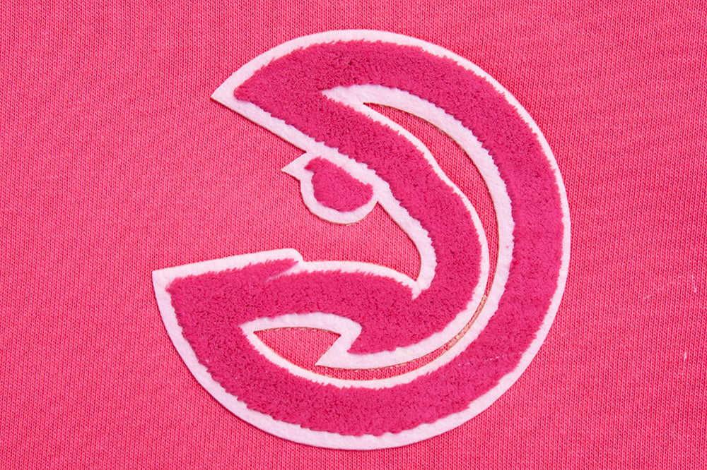 NBA ATLANTA HAWKS CHANDAIL À CAPUCHON TRIPLE ROSE COURT EN MOLLETON POUR FEMME (VIOLET BETTERAVE)