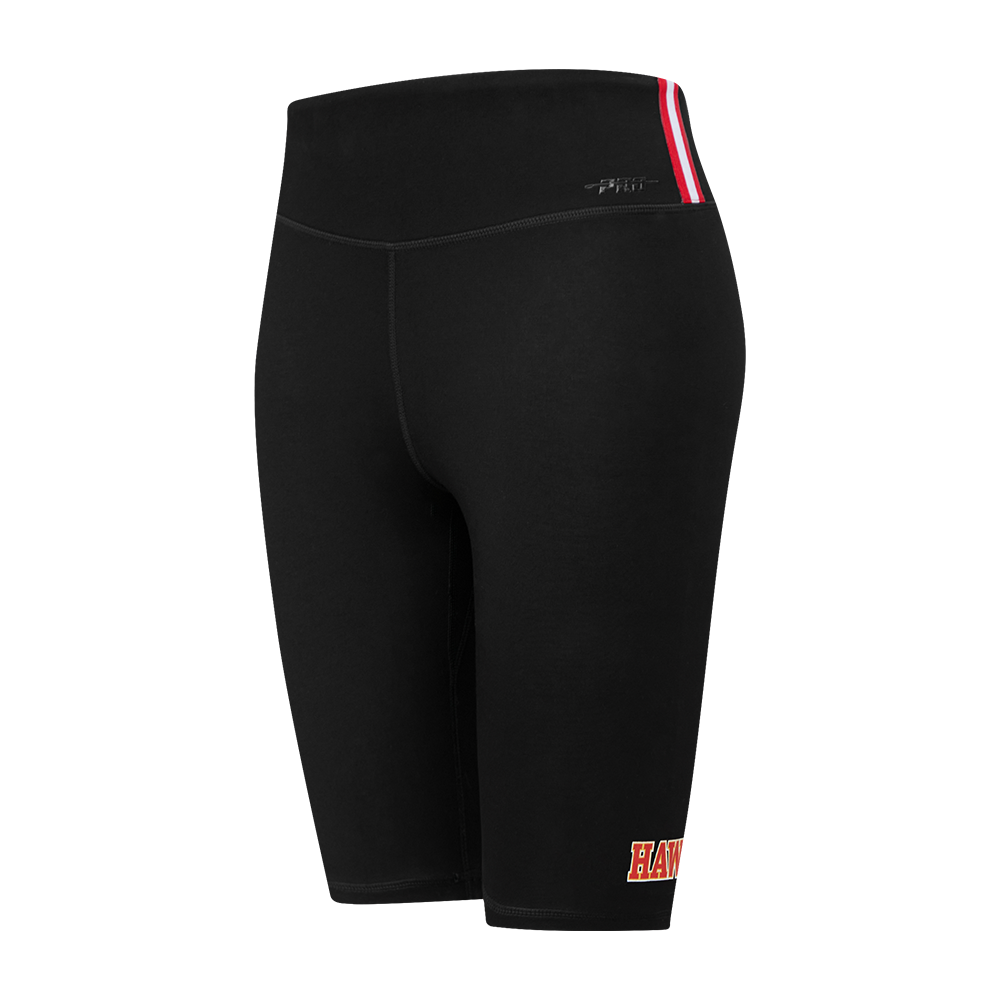 NBA ATLANTA HAWKS CLASSIC WOMEN'S COTTON BIKE SHORT (BLACK)