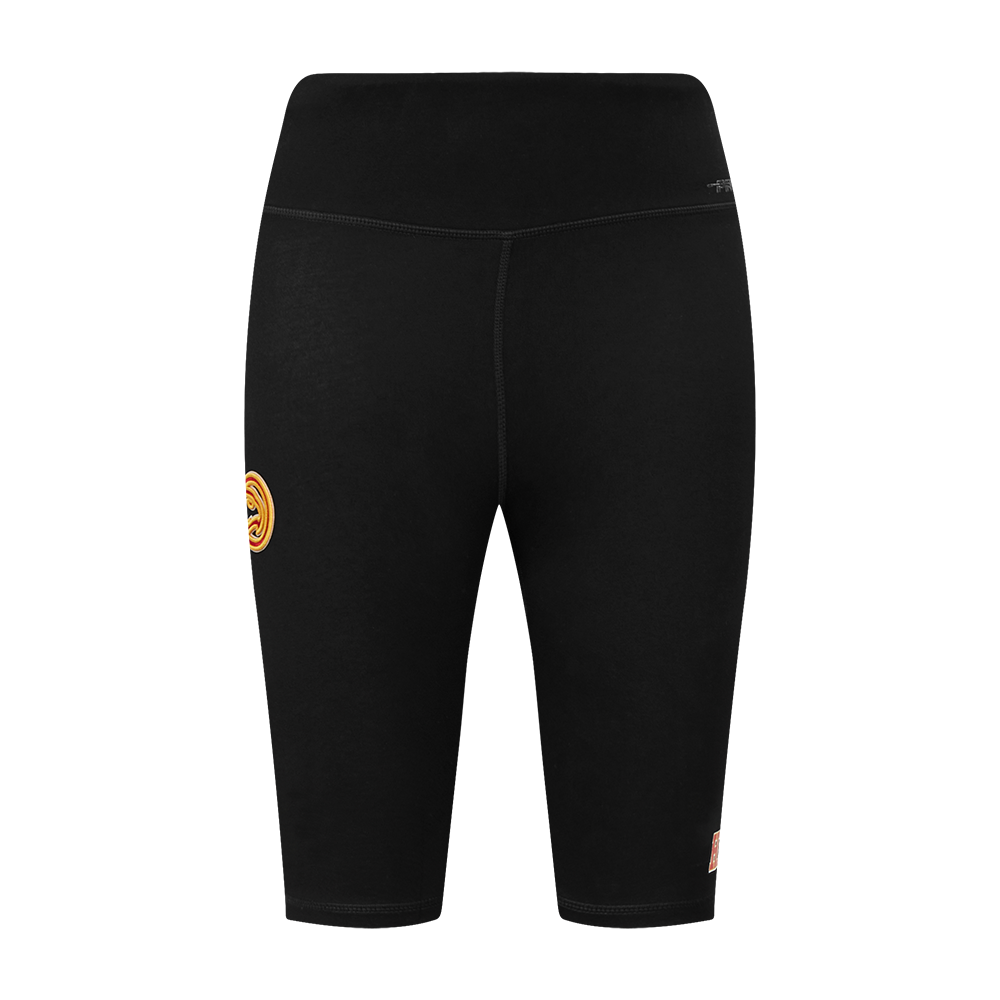 NBA ATLANTA HAWKS CLASSIC WOMEN'S COTTON BIKE SHORT (BLACK)
