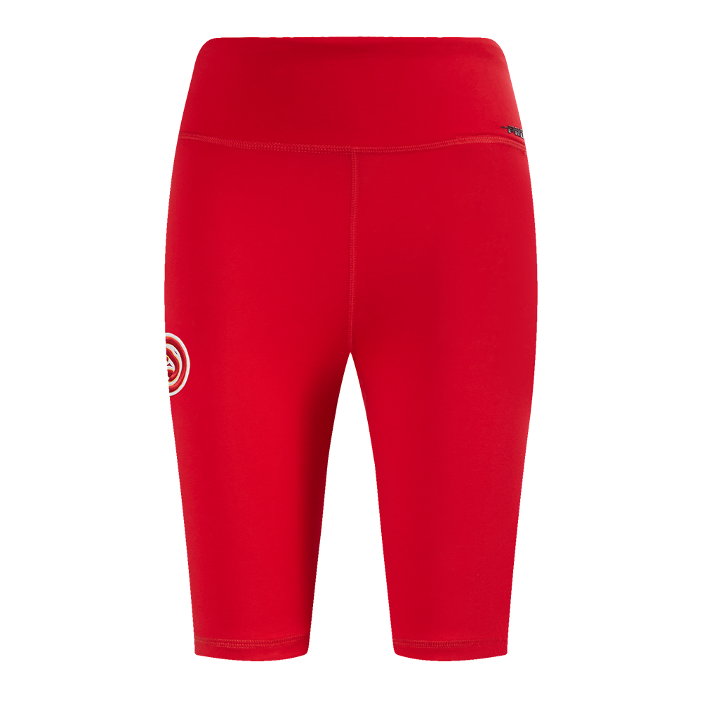 NBA ATLANTA HAWKS CLASSIC WOMEN'S COTTON BIKE SHORT (RED)