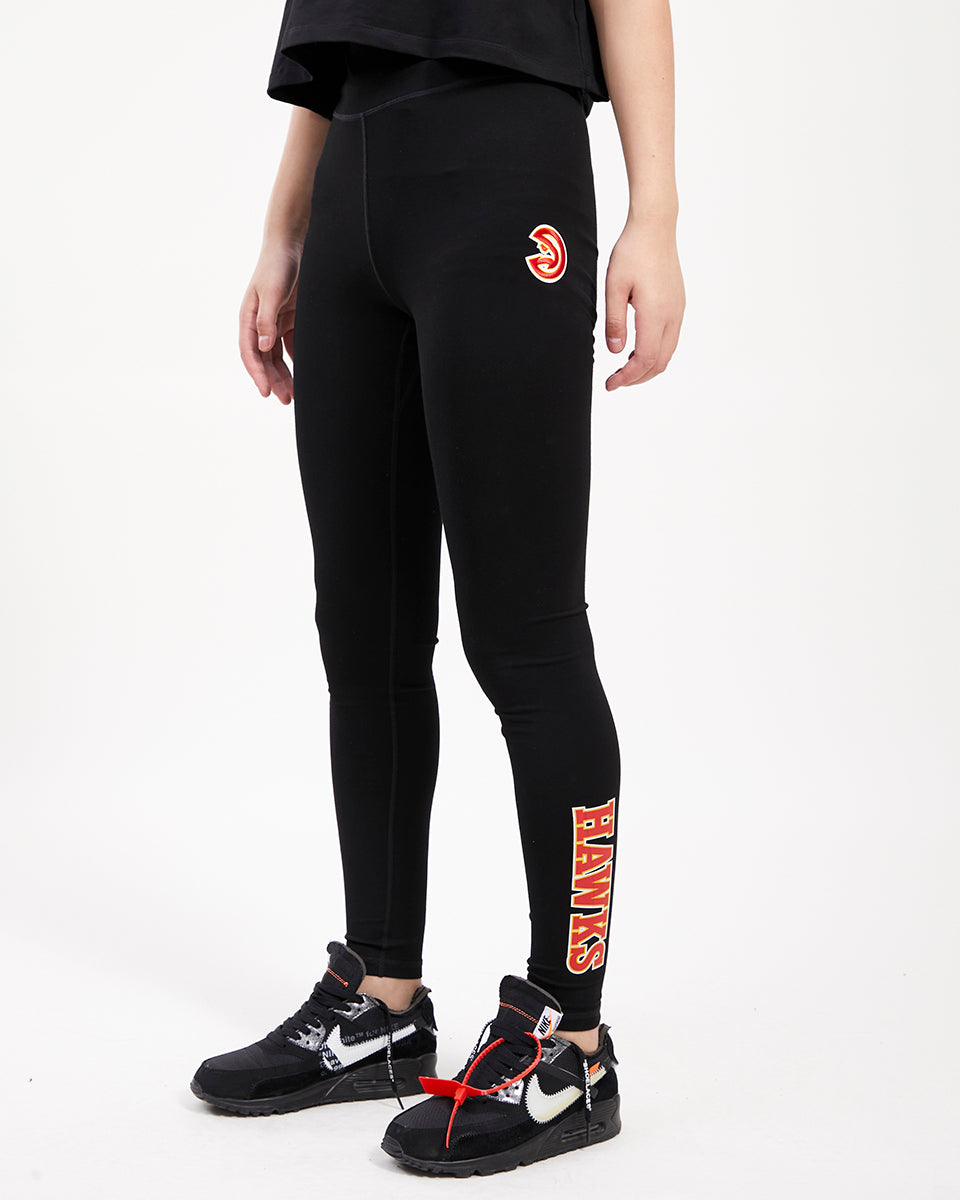 NBA ATLANTA HAWKS CLASSIC LEGGING EN JERSEY POUR FEMME (NOIR)