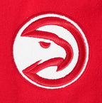NBA ATLANTA HAWKS SCRIPT TAIL WOMEN'S WOOL VARSITY JACKET (RED/BLACK)