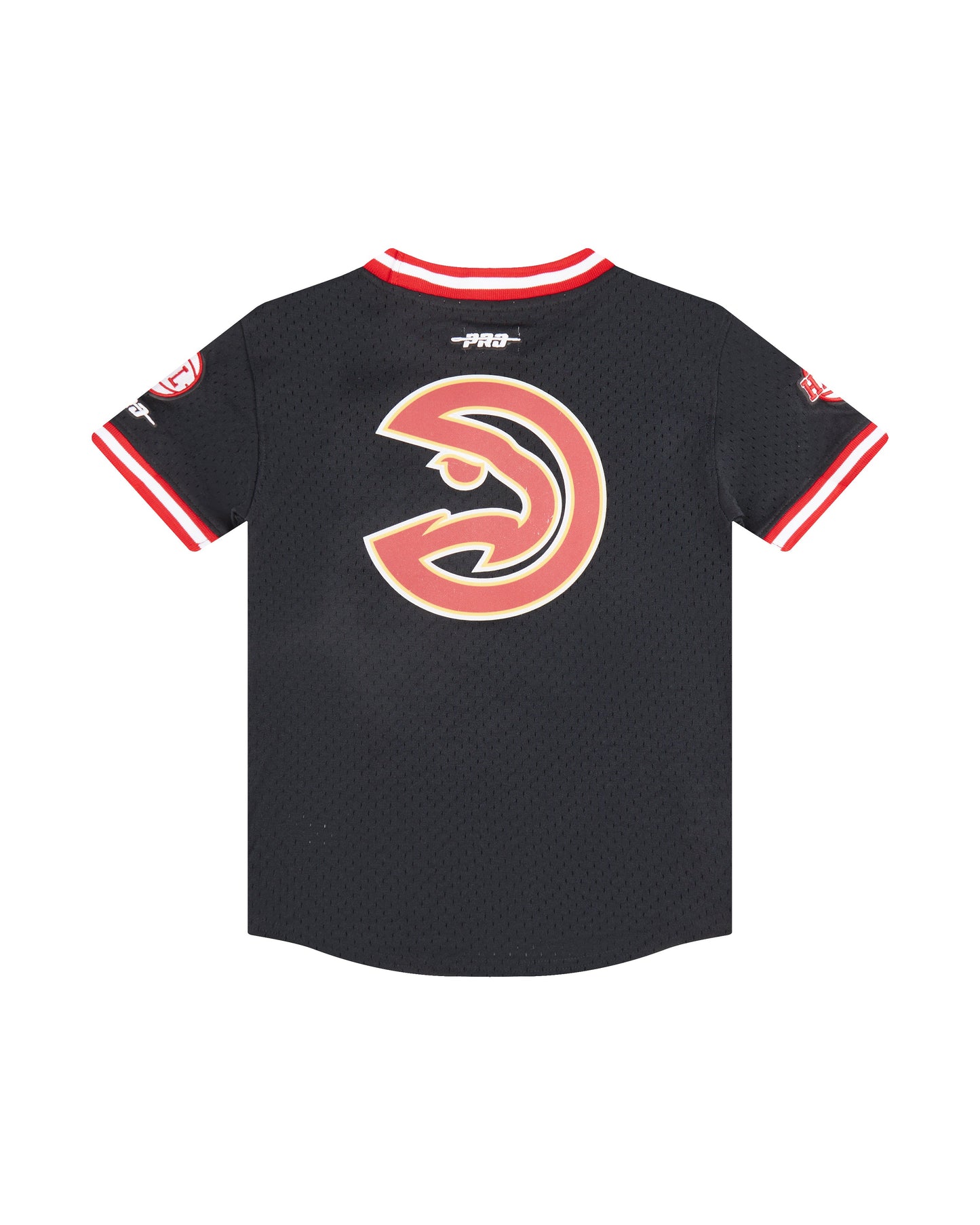 NBA ATLANTA HAWKS CLASSIC LITTLE BOYS SHORT SLEEVE MESH TEE (BLACK/RED)