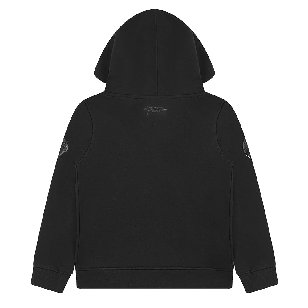 NBA ATLANTA HAWKS TRIPLE BLACK LITTLE BOYS FLEECE PULLOVER HOODIE (BLACK)