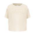 NBA ATLANTA HAWKS NEUTRAL T-SHIRT À COUPE CARRÉE À MANCHES COURTES POUR FILLE ENFANT (COQUILLE D'ŒUF)
