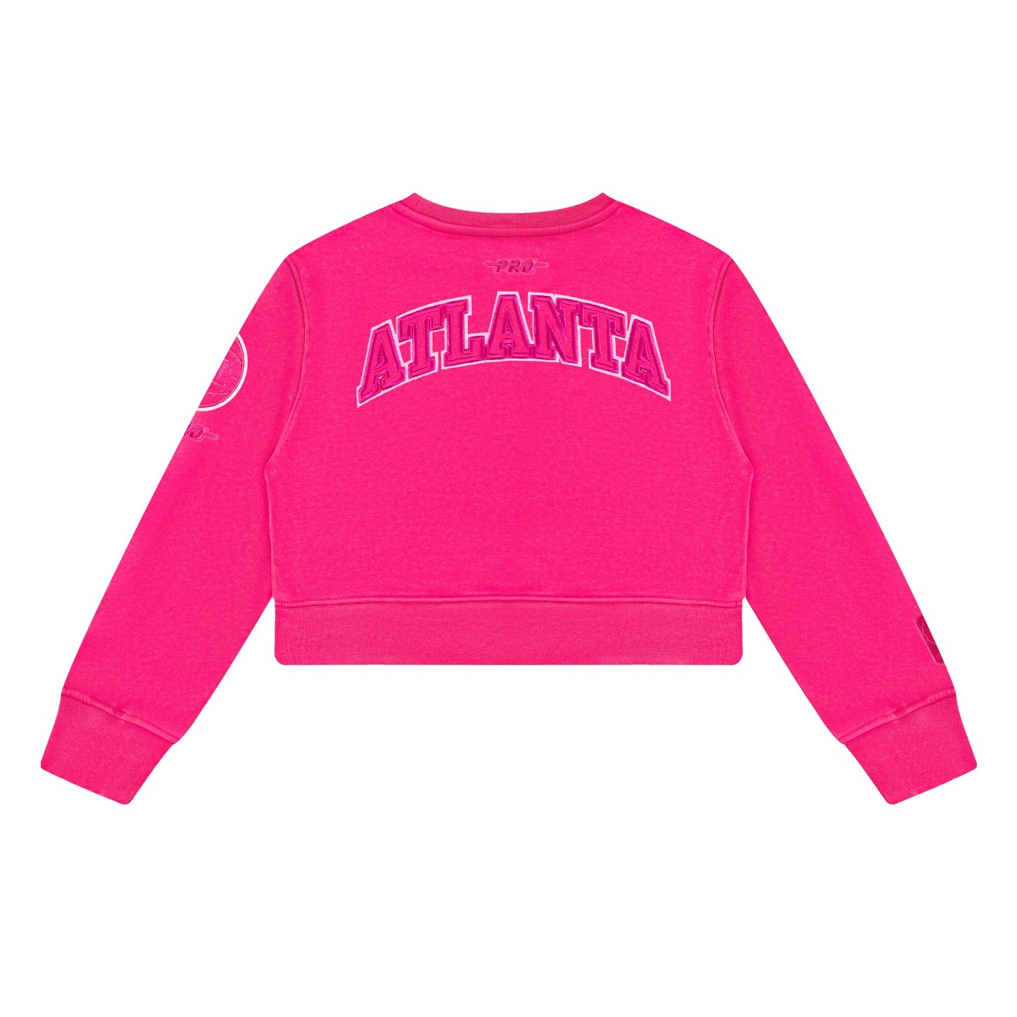 NBA ATLANTA HAWKS TRIPLE PINK LITTLE GIRLS FLEECE CREWNECK (BEETROOT PURPLE)