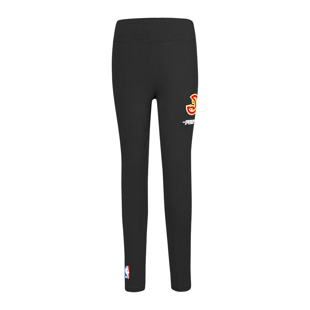 NBA ATLANTA HAWKS RETRO CLASSIC LEGGING POUR FILLE ENFANT (NOIR)