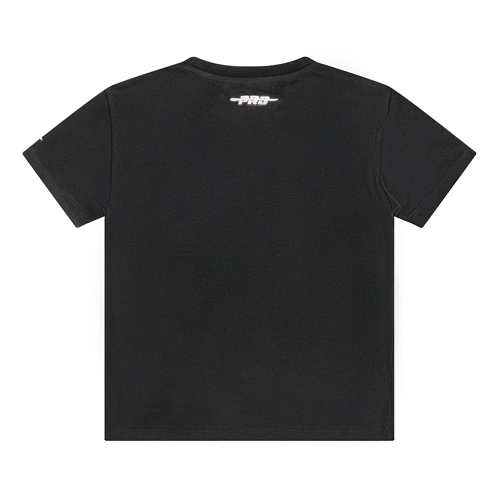 NBA ATLANTA HAWKS RETRO CLASSIC TODDLER BOYS SHORT SLEEVE TAPING TEE(BLACK/RED)