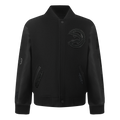 NBA ATLANTA HAWKS TRIPLE BLACK BLOUSON COLLÉGIAL EN LAINE POUR GARÇON BAMBIN (NOIR DE JAIS)