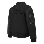 NBA ATLANTA HAWKS TRIPLE BLACK BLOUSON COLLÉGIAL EN LAINE POUR GARÇON BAMBIN (NOIR DE JAIS)