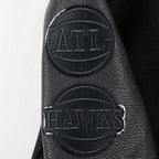 NBA ATLANTA HAWKS TRIPLE BLACK BLOUSON COLLÉGIAL EN LAINE POUR GARÇON BAMBIN (NOIR DE JAIS)