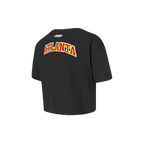 NBA ATLANTA HAWKS CLASSIC TODDLER GIRL'S SHORT SLEEVE BOXY TEE (BLACK)