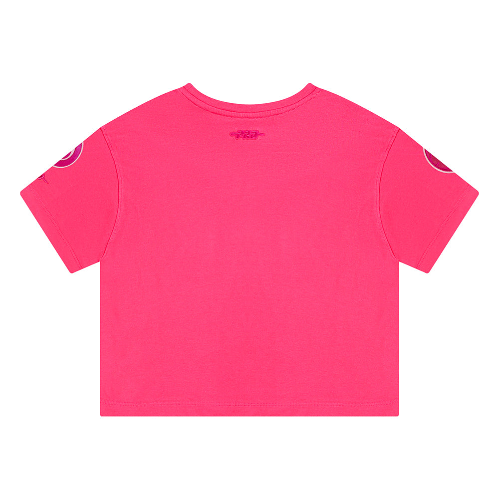 NBA ATLANTA HAWKS TRIPLE PINK TODDLER GIRLS SHORT SLEEVE BOXY TEE (BEETROOT PURPLE)