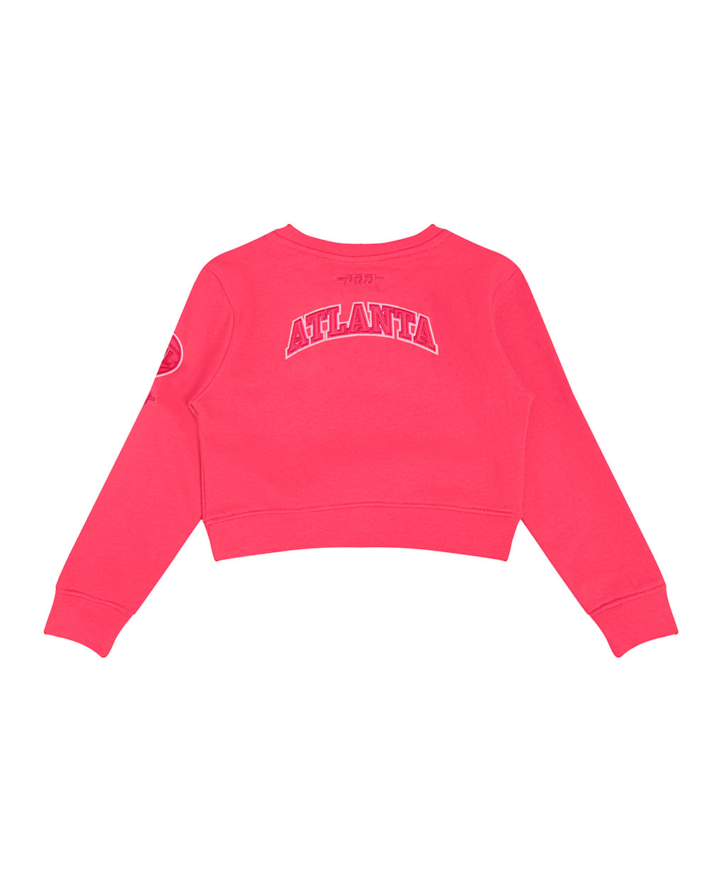 NBA ATLANTA HAWKS TRIPLE PINK TODDLER GIRLS FLEECE CREWNECK (BEETROOT PURPLE)