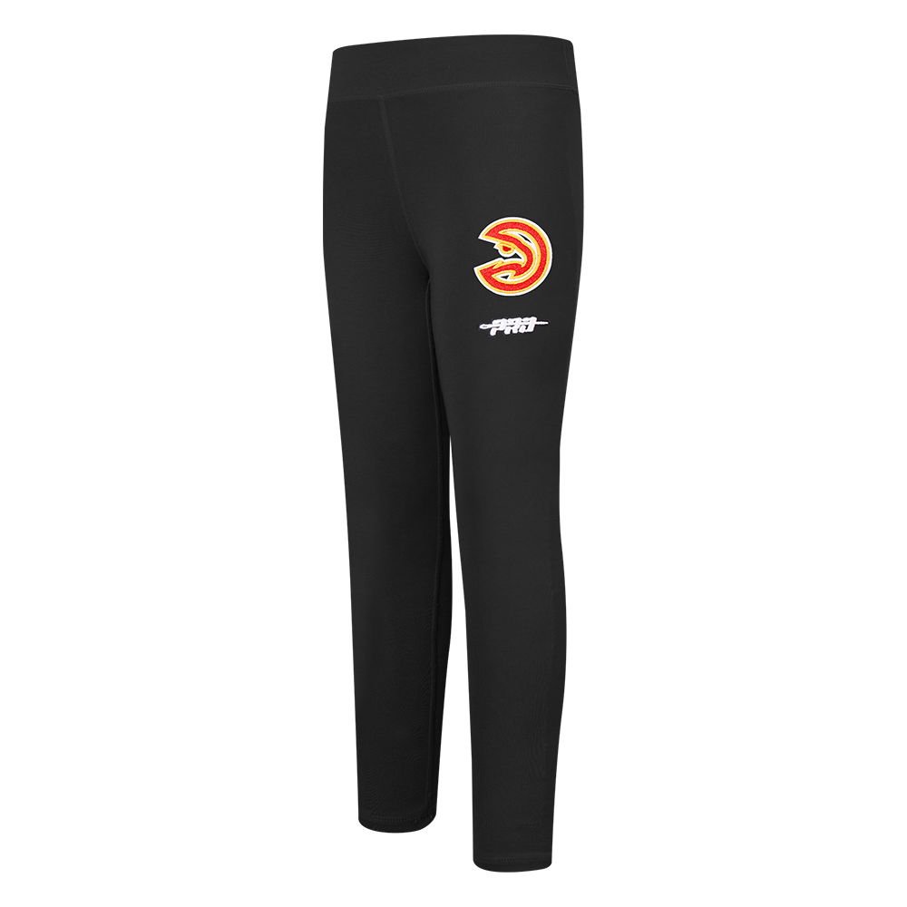 NBA ATLANTA HAWKS RETRO CLASSIC LEGGING POUR FILLE BAMBIN (NOIR)