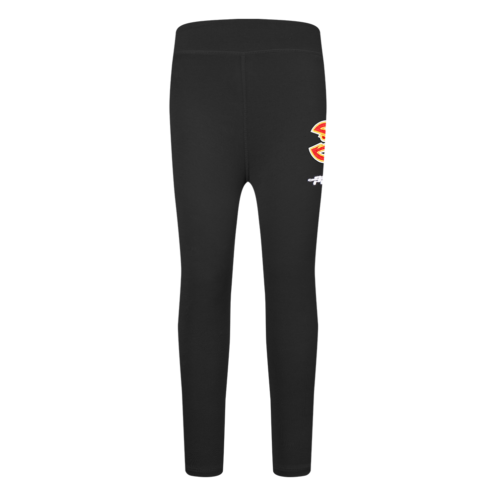 NBA ATLANTA HAWKS RETRO CLASSIC TODDLER GIRLS LEGGING (BLACK)