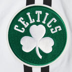 NBA BOSTON CELTICS CLASSIC MESH STRIPED MEN'S TEE (WHITE/BLACK)