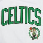 NBA BOSTON CELTICS CLASSIC MESH STRIPED MEN'S TEE (WHITE/BLACK)