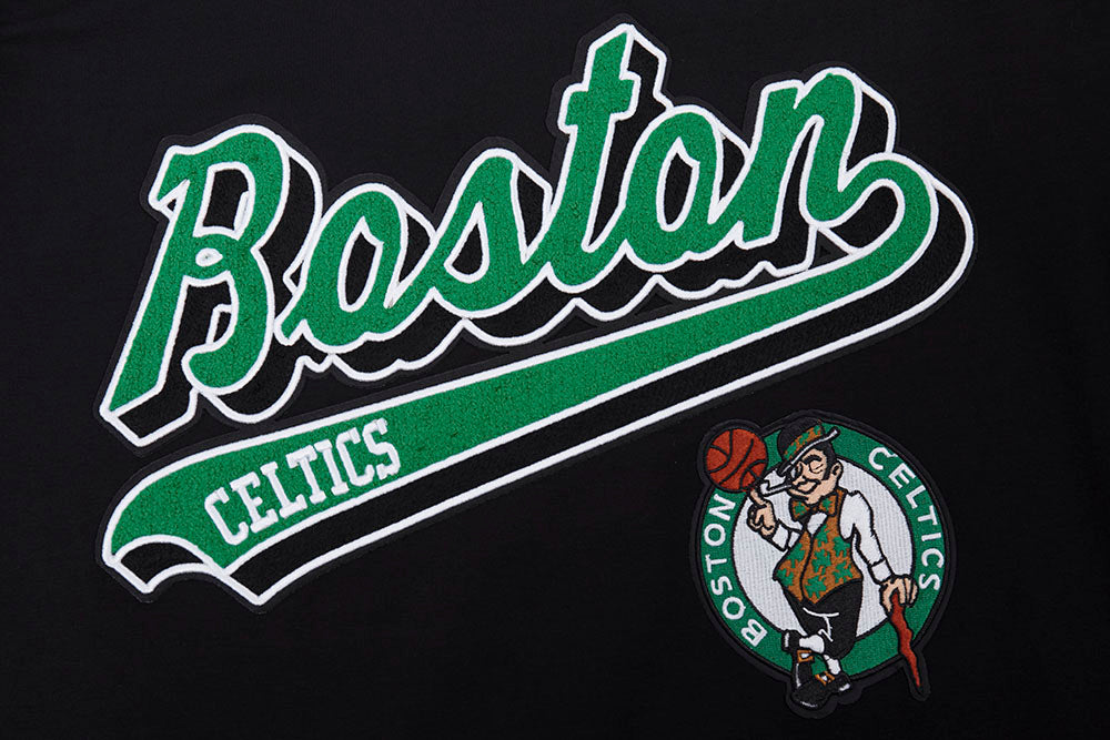 NBA BOSTON CELTICS SCRIPT TAIL T-SHIRT POUR HOMME (NOIR)