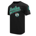 NBA BOSTON CELTICS SCRIPT TAIL T-SHIRT POUR HOMME (NOIR)